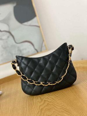 Chanel AS3562 Hobo Handbag Lambskin Black - Default Title - View 2