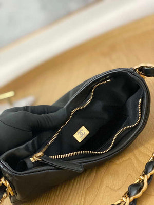 Chanel AS3562 Hobo Handbag Lambskin Black - Default Title - View 8
