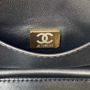 Chanel AS3580 Small Flap Bag Lambskin Lambskin & Gold-Tone Metal Black - Default Title - View 9