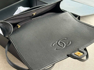 Chanel AS3662 LARGE BACKPACK Calfskin & Gold-Tone Metal Black - Default Title - View 7