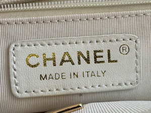 Chanel AS3662 LARGE BACKPACK Calfskin & Gold-Tone Metal White - Default Title - View 8