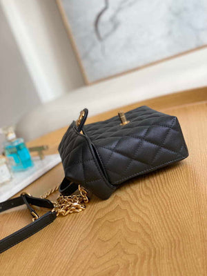 Chanel AS3729 Small Vanity Case Grained Calfskin & Gold-Tone Metal Black - Default Title - View 7
