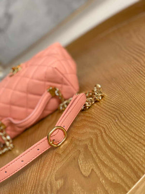 Chanel AS3729 Small Vanity Case Grained Calfskin & Gold-Tone Metal Pink - Default Title - View 5