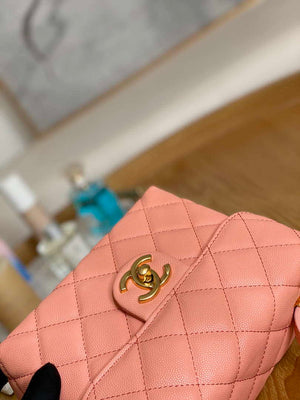 Chanel AS3729 Small Vanity Case Grained Calfskin & Gold-Tone Metal Pink - Default Title - View 7