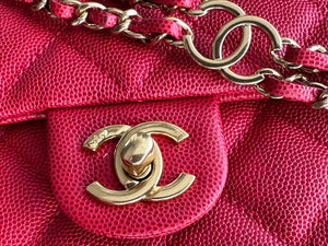 Chanel AS3757 Mini Flap Bag Grained Calfskin & Gold-Tone Metal Red - Default Title - View 3
