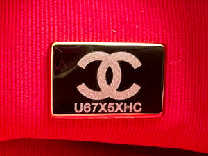 Chanel AS3757 Mini Flap Bag Grained Calfskin & Gold-Tone Metal Red - Default Title - View 9