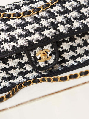 Chanel AS3767 Flap Bag Woven Lambskin Black - Default Title - View 2