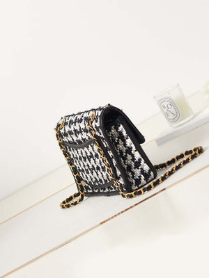 Chanel AS3767 Flap Bag Woven Lambskin Black - Default Title - View 4