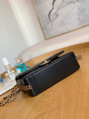 Chanel AS3777 Flap Bag Lambskin & Gold-Tone Metal Black - Default Title - View 5
