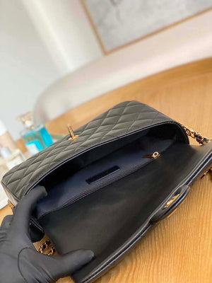 Chanel AS3777 Flap Bag Lambskin & Gold-Tone Metal Black - Default Title - View 8
