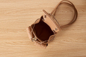 Chanel AS3787 Small Backpack Grained Shiny Calfskin & Gold-Tone Metal Brown - Default Title - View 7