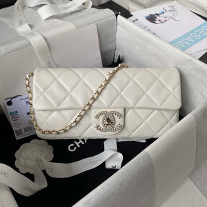 Chanel AS3791 Flap Bag Lambskin White - Default Title - View 1