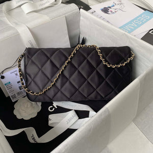 Chanel AS3791 Flap Bag Velvet and Lambskin Black - Default Title - View 2