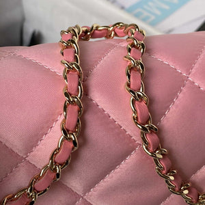 Chanel AS3791 Flap Bag Velvet and Lambskin Pink - Default Title - View 4