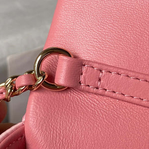 Chanel AS3791 Flap Bag Velvet and Lambskin Pink - Default Title - View 9