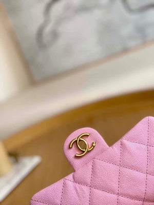 Chanel AS3828 Mini Flap Chain Bag Pink Calfskin Gold - Default Title - View 6