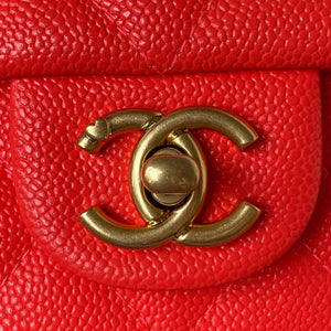 Chanel AS3828 Mini Flap Chain Bag Red Calfskin Gold - Default Title - View 3