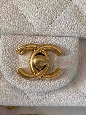 Chanel AS3828 Mini Flap Chain Bag White Calfskin Gold - Default Title - View 4