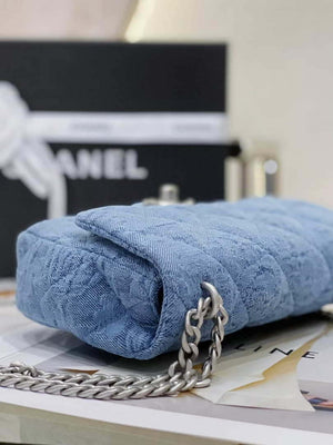 Chanel AS3828 Small Flap Classic Woc Bag Denim Blue - Default Title - View 4