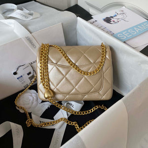 Chanel AS3829 Mini Flap Chain Bag Gold Lambskin Gold - Default Title - View 2