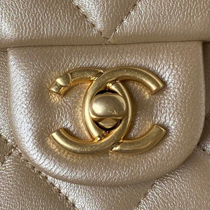 Chanel AS3921 Flap Chain Bag Gold Lambskin Gold - Default Title - View 5