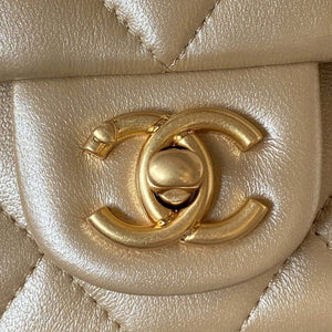 Chanel AS3829 Mini Flap Chain Bag Gold Lambskin Gold - Default Title - View 3