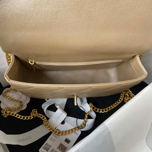 Chanel AS3921 Flap Chain Bag Gold Lambskin Gold - Default Title - View 3