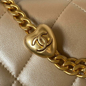 Chanel AS3829 Mini Flap Chain Bag Gold Lambskin Gold - Default Title - View 9