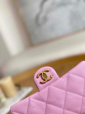 Chanel AS3829 Mini Flap Chain Bag Light Pink Calfskin Gold - Default Title - View 6