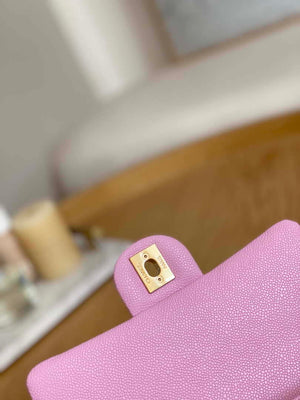 Chanel AS3829 Mini Flap Chain Bag Light Pink Calfskin Gold - Default Title - View 7