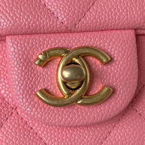 Chanel AS3829 Mini Flap Chain Bag Pink Calfskin Gold - Default Title - View 3