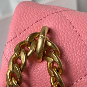 Chanel AS3829 Mini Flap Chain Bag Pink Calfskin Gold - Default Title - View 5