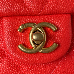 Chanel AS3829 Mini Flap Chain Bag Red Calfskin Gold - Default Title - View 3