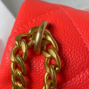 Chanel AS3829 Mini Flap Chain Bag Red Calfskin Gold - Default Title - View 4