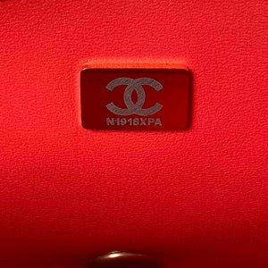 Chanel AS3921 Flap Chain Bag Red Calfskin Gold - Default Title - View 8