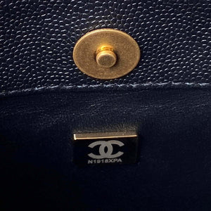 Chanel AS3830 Small Hobo Handbag Black Calfskin Gold - Default Title - View 9