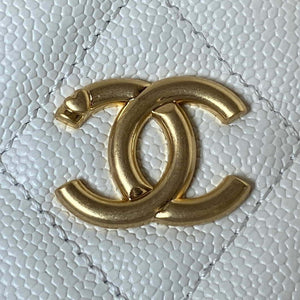 Chanel AS3830 Small Hobo Handbag White Calfskin Gold - Default Title - View 3