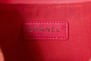 Chanel AS3917 Clutch With Chain Lambskin & Shiny Light Gold Metal Red - Default Title - View 8