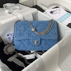 Chanel AS3921 Flap Classic Bag Woc Denim Blue - Default Title - View 1