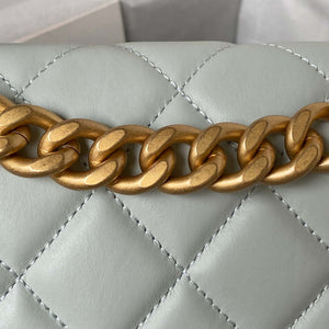 Chanel AS3932 Flap Classic Bag CF Lambskin Light Blue Gold - Default Title - View 4