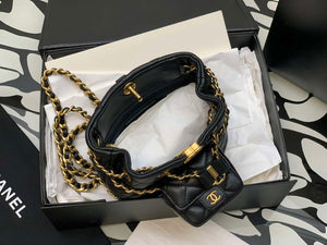 Chanel AS3947 Small Backpack Lambski & Gold-Tone Metal Black - Default Title - View 8