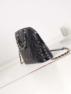 Chanel AS3969 Shell bag Patent Calfskin Black - Default Title - View 4
