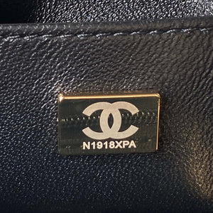 Chanel AS3973 Small Vanity Case Lambskin bag with top handle Black Gold - Default Title - View 8
