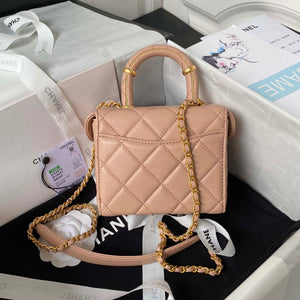 Chanel AS3973 Small Vanity Case Lambskin bag Nude Pink - Default Title - View 2