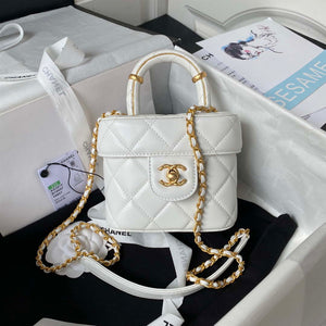 Chanel AS3973 Small Vanity Case Lambskin bag White - Default Title - View 1
