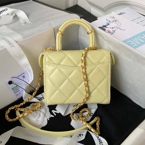 Chanel AS3973 Small Vanity Case Lambskin bag Yellow - Default Title - View 2