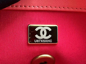 Chanel AS3979 Mini Flap Bag Lambskin Plexi & Gold-Tone Meta Pink - Default Title - View 9