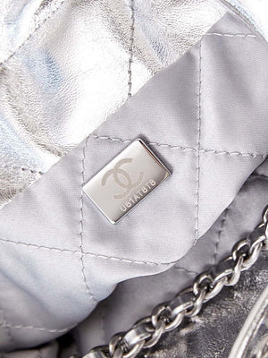 Chanel AS3980 22 Mini Handbag Fantasy color Calfskin & Silver-Tone Metal Silver - Default Title - View 9
