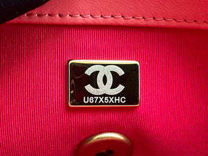 Chanel AS3986 Small Flap Bag Lambskin Plexi & Gold-Tone Meta Pink - Default Title - View 9