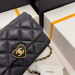 Chanel AS3986 Small Flap Bag Lambskin Plexi & Gold-Tone Metal Black - Default Title - View 3